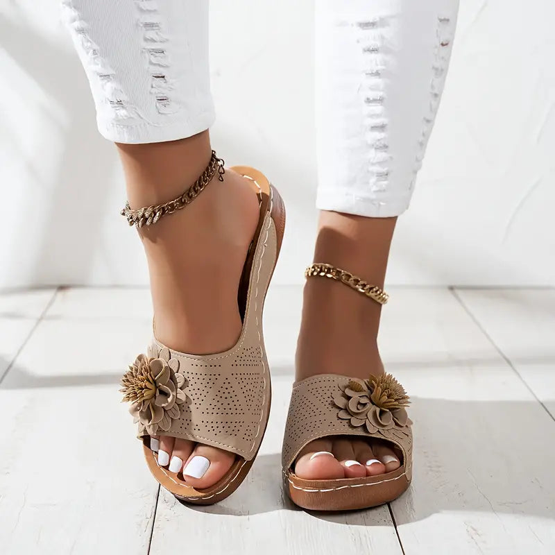 FLORA | Orthopedic Sandals with Floral Pattern
