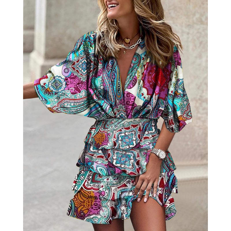 Francesca™ - Stylish Printed Dress