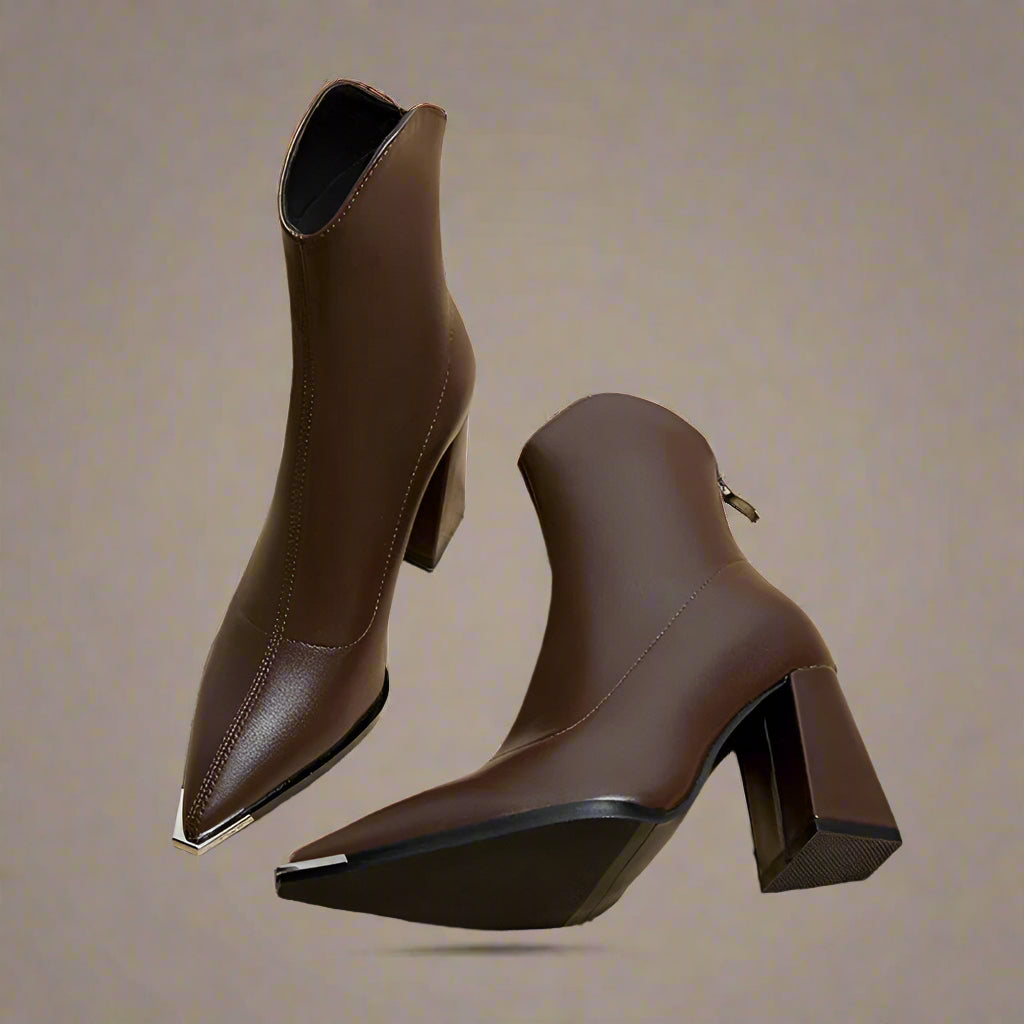 Wiltrud | Comfortable Leather Heels for All Day