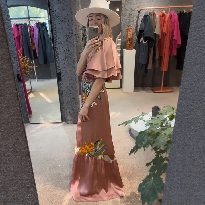 Zoe™ | Embroidered Boho Maxi Dress
