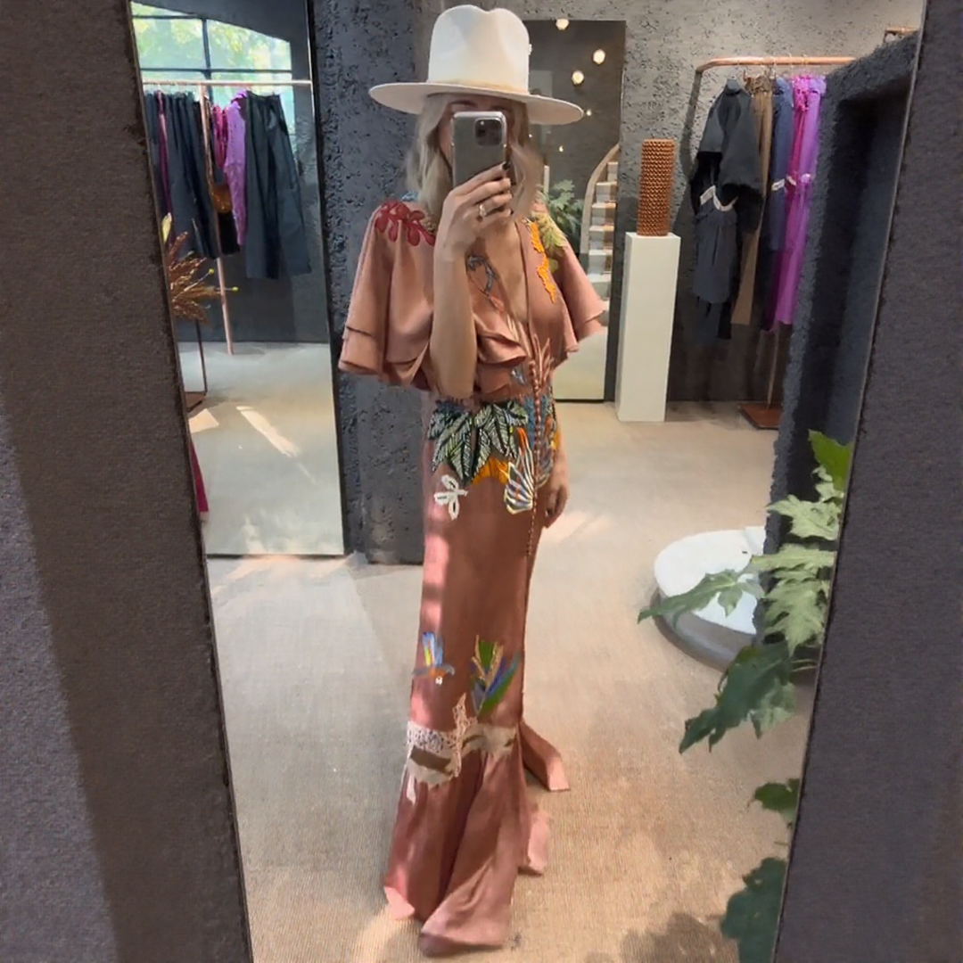 Zoe™ | Embroidered Boho Maxi Dress